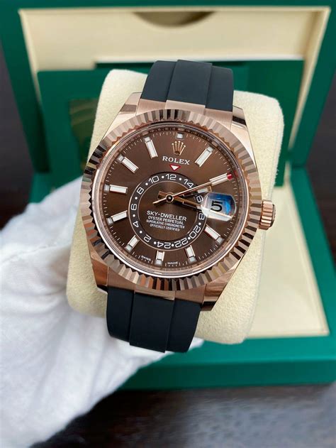 2020 rolex sky dweller chocolate price|Rolex Sky-Dweller bracelet.